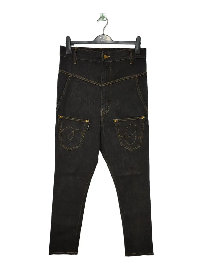 Mercibeaucoup Vintage Luxury High waisted jeans Wanita black photo 1