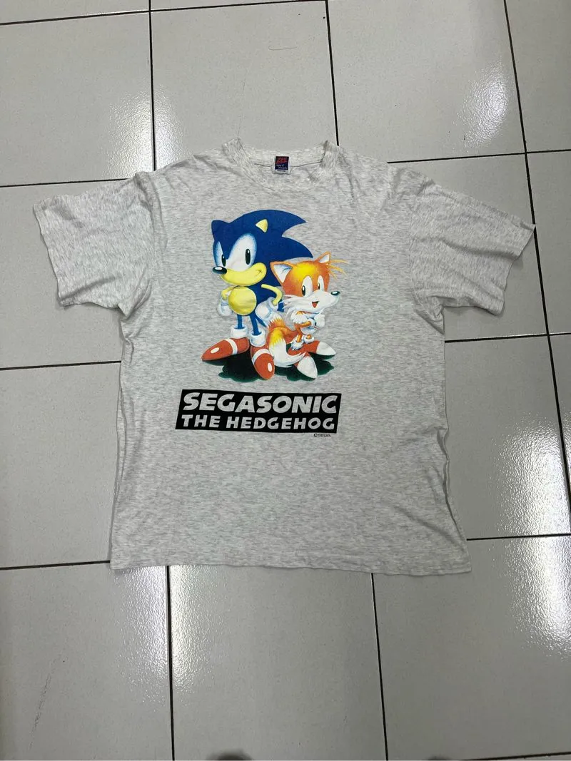 Japanese brand Vintage Casual T-shirt Pria silver photo 1