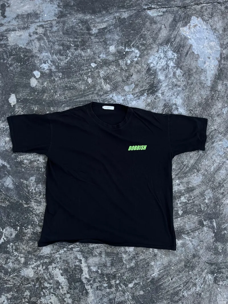 Streetwear Casual T-shirt Pria black blue photo 1