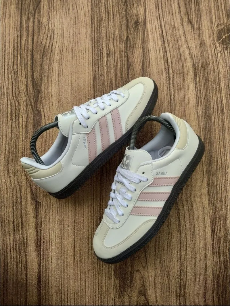 Adidas Minimalist Casual Sneakers Wanita white pink photo 1