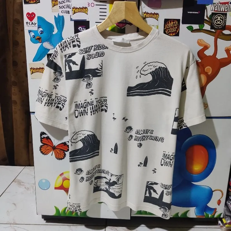 ZARA Casual T-shirt Pria white photo 1