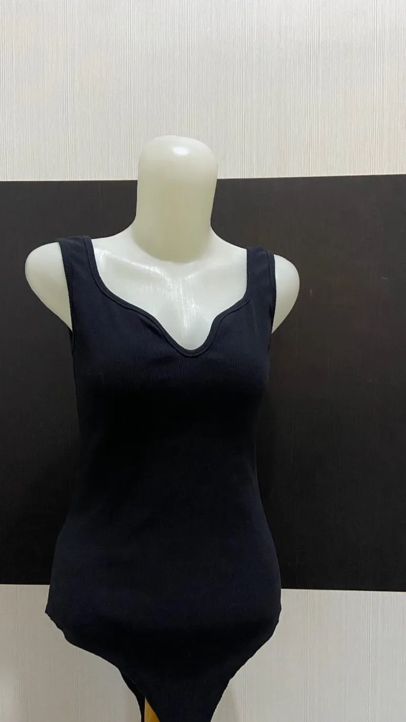 Shein Casual Bodysuit Wanita black photo 1