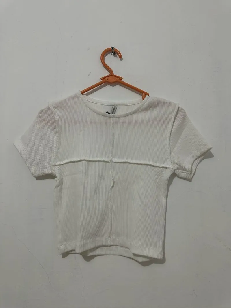 COLORBOX Casual Crop top Wanita white photo 1