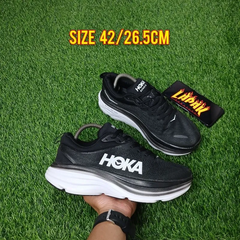 HOKA Sportswear Sneakers Pria white black photo 1