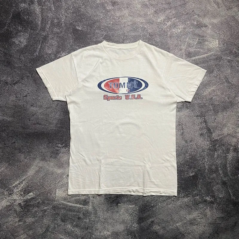 Tommy Hilfiger Streetwear Luxury T-shirt Pria white photo 1