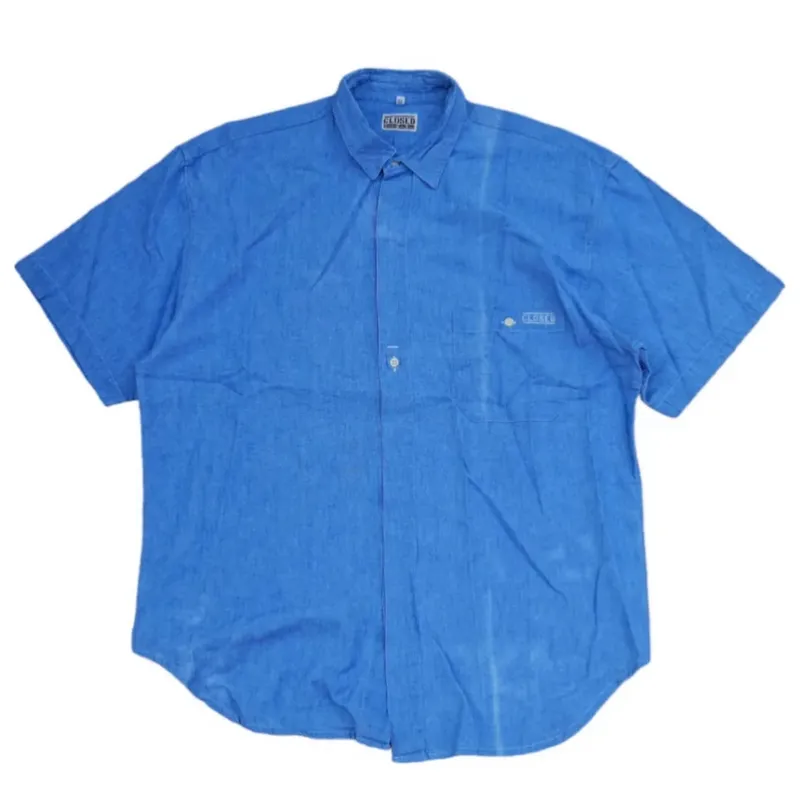 Marithè Fràncois Girbaud Streetwear Avant Garde Casual shirt Pria blue photo 1
