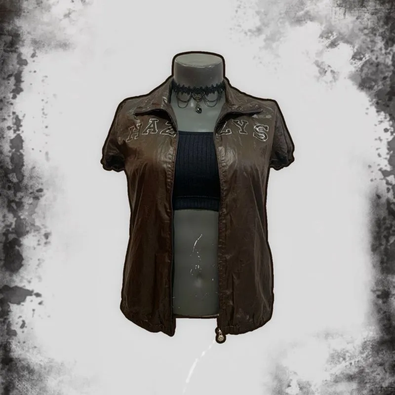 Hazzys Y2K Crop top Wanita brown photo 1