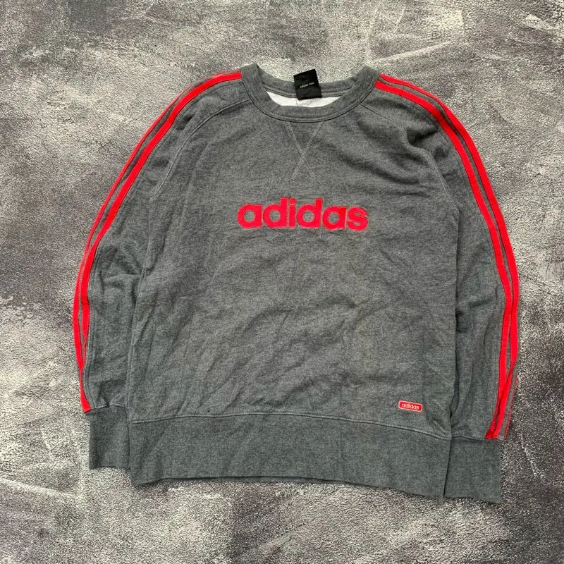 Adidas Sportswear Sweater Pria gray photo 1