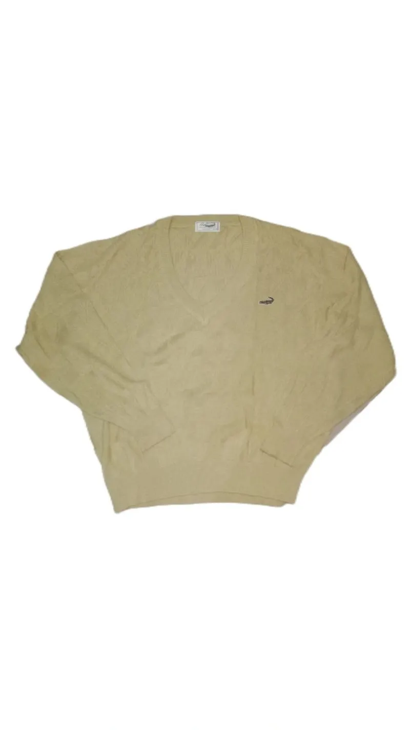 Crocodile Sportswear Casual Sweater Wanita green cream photo 1