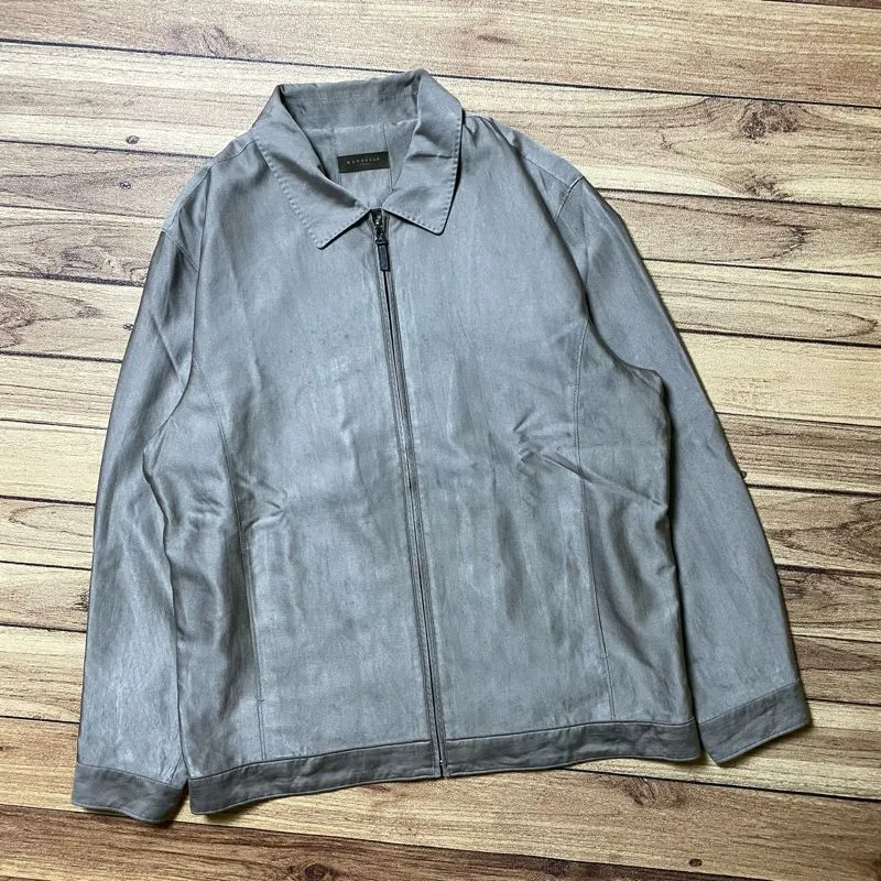 Uniqlo Vintage Casual Harrington jacket Pria brown photo 1