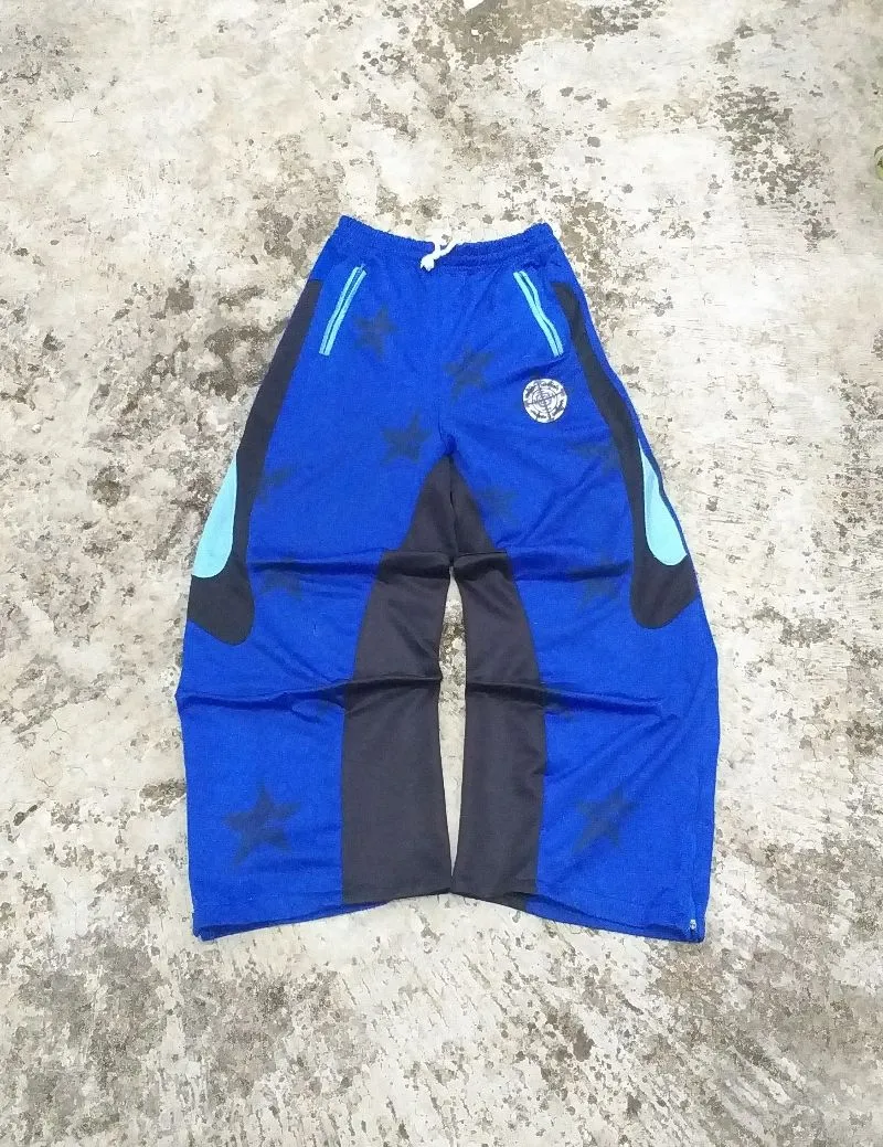 Streetwear Y2K Sweatpants & Joggers Pria black blue photo 1
