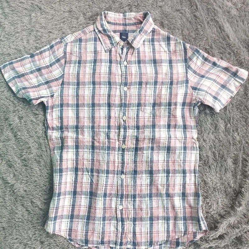 GAP Minimalist Casual Formal shirt Pria multicolor photo 1