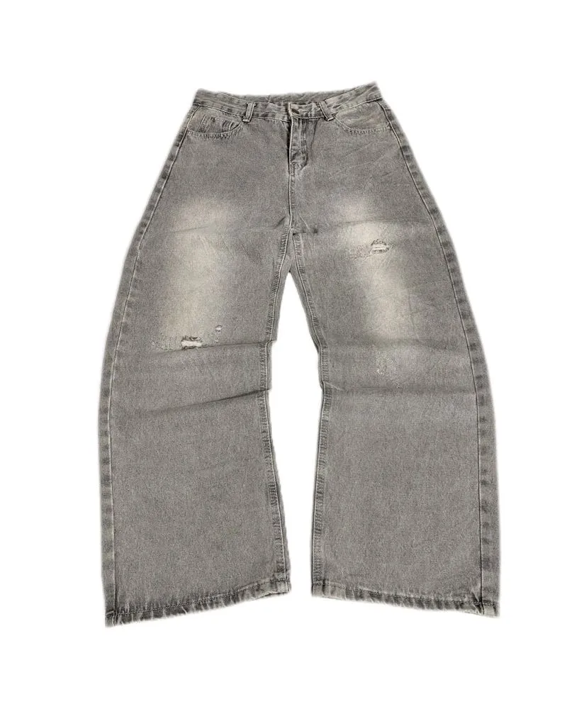 Japanese brand Vintage Streetwear Jeans Pria black gray photo 1