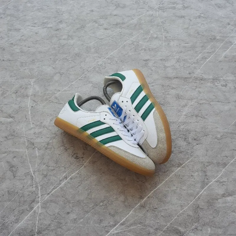Adidas Casual Sneakers Wanita white green photo 1