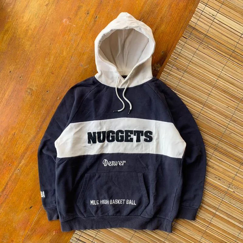 Streetwear Casual Hoody Pria white navy photo 1