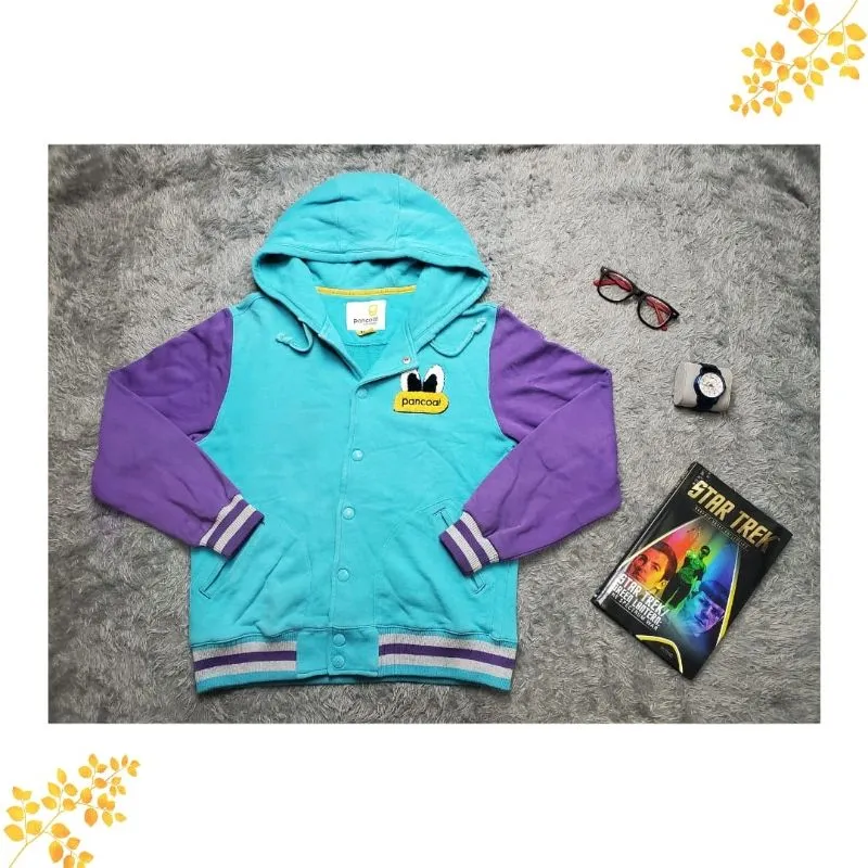 Pancoat Casual Hoody Pria burgundy blue photo 1