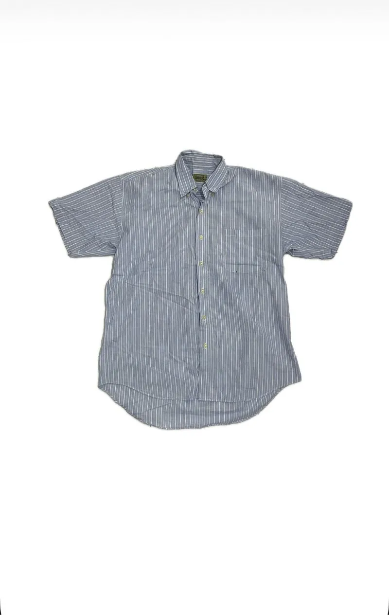 Uniqlo Gorpcore Casual Formal shirt Pria white blue photo 1