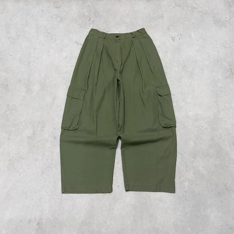 Japanese brand Streetwear Y2K Casual pants Pria multicolor green photo 1
