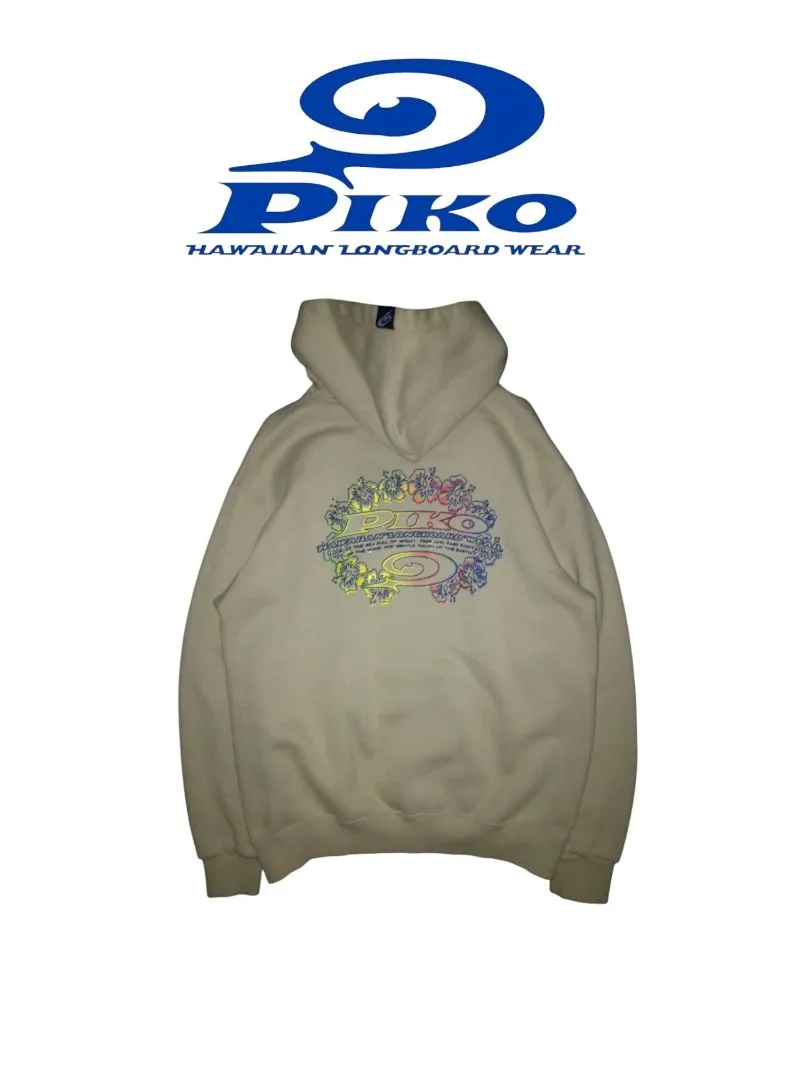 Piko Sports Vintage Y2K Hoody Pria cream tan photo 1