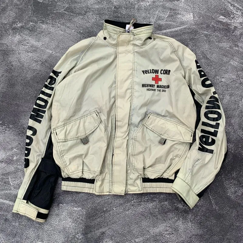 Biker Windbreaker Pria white photo 1