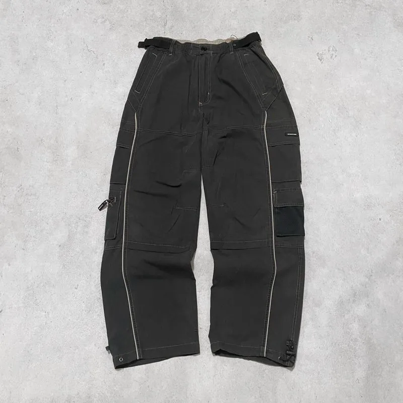 Japanese brand Streetwear Y2K Casual pants Pria black gray photo 1