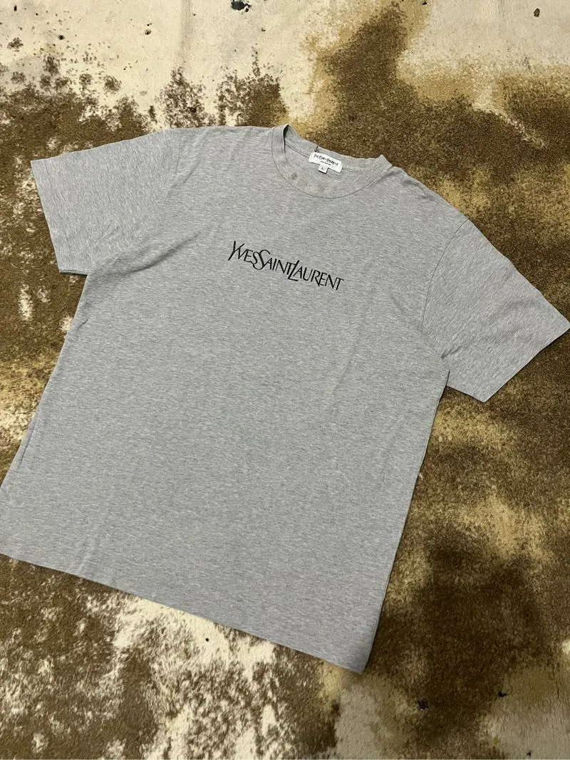 Yves Saint Laurent YSL Streetwear T-shirt Pria silver photo 1