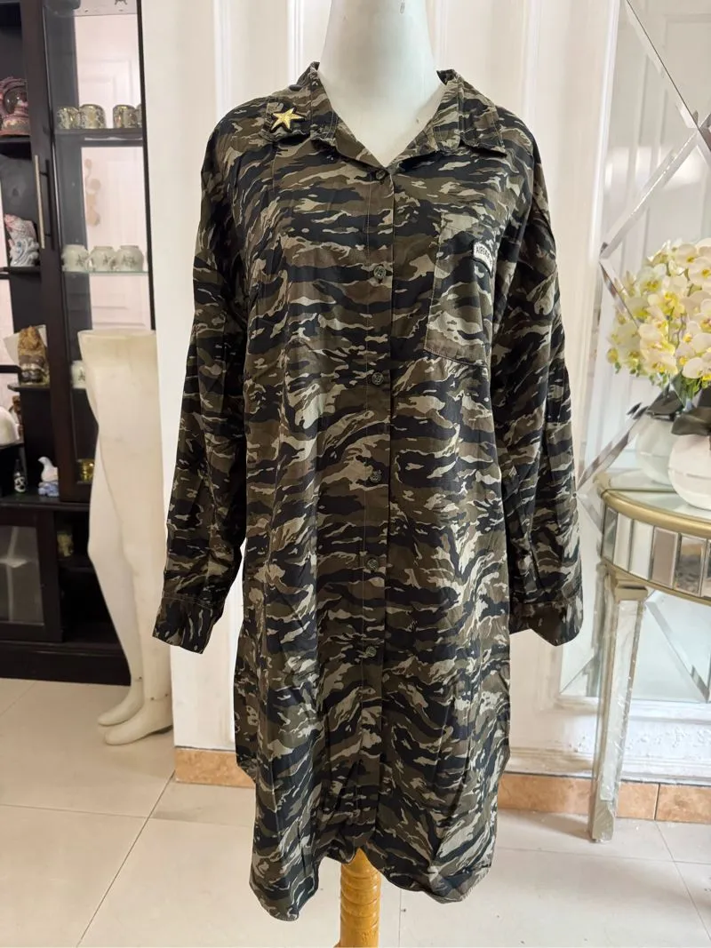 Cosplay Casual Midi dress Wanita green black photo 1