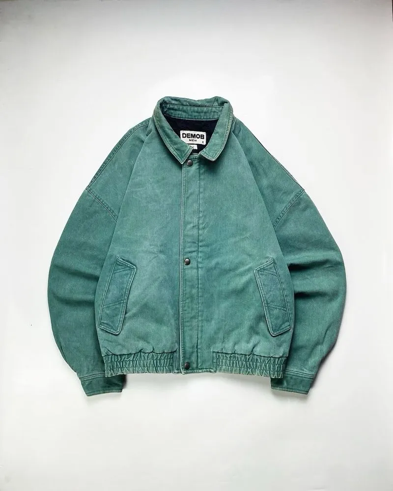 Japanese brand Vintage Y2K Denim jacket Pria green photo 1