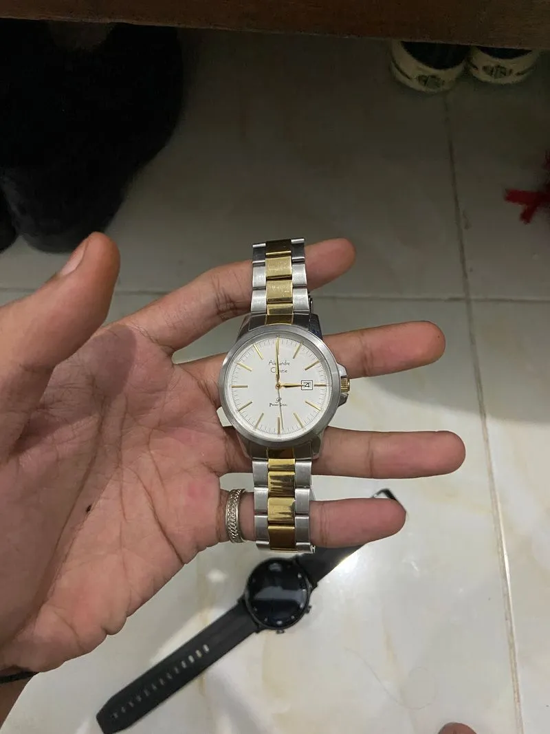 Alexander Christie Watch Pria gold white photo 1