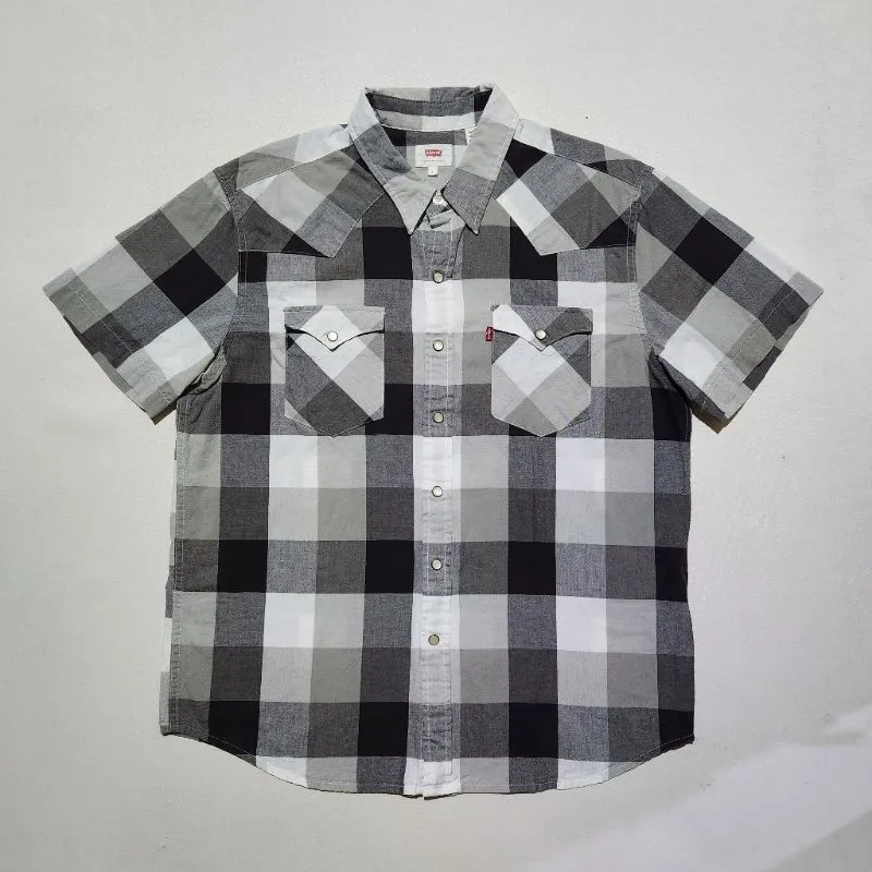 Levi's Streetwear Casual shirt Pria black gray photo 1