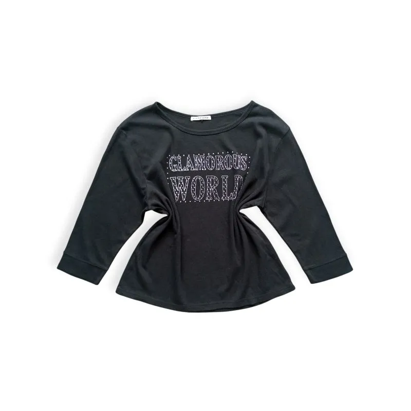 Goth Emo T-shirt Wanita white black photo 1