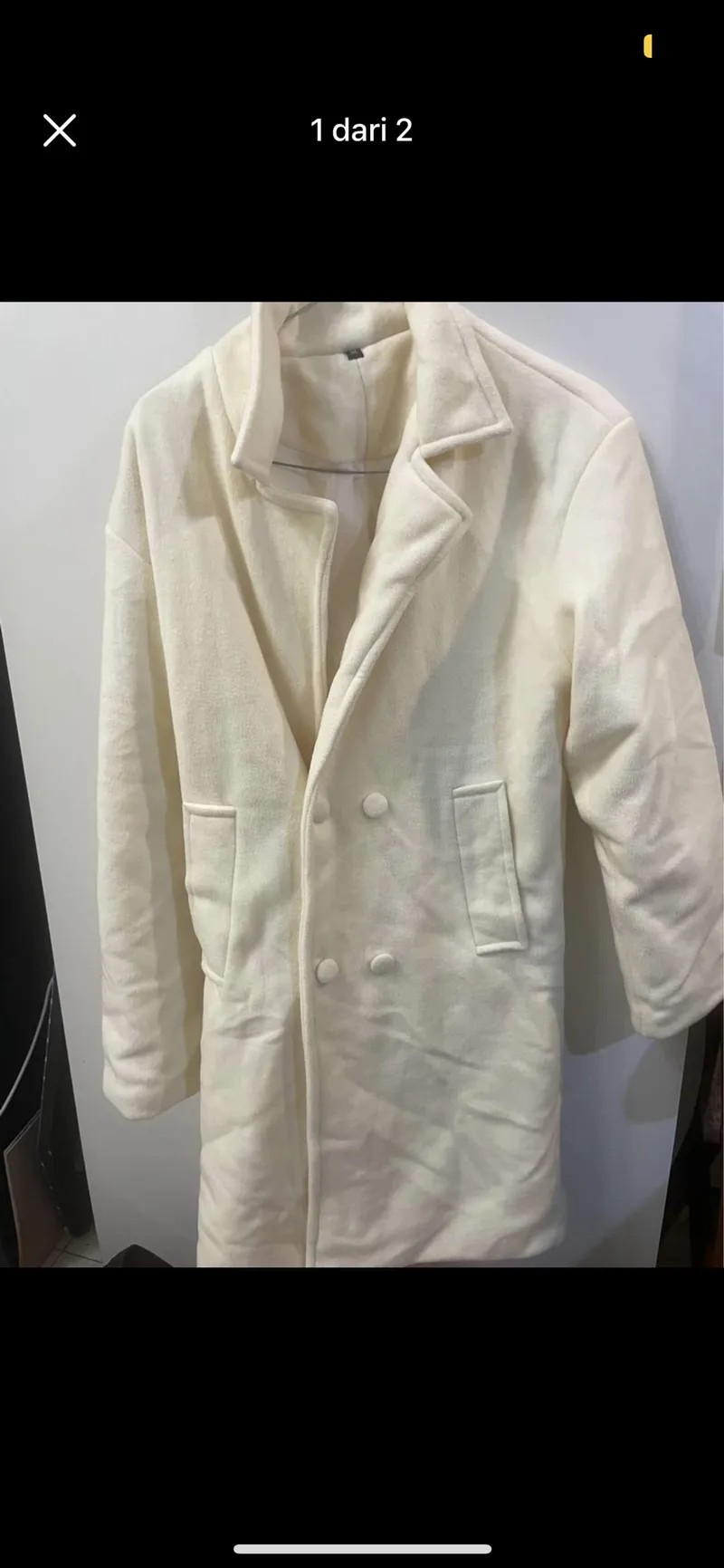 Casual Trench coat Wanita white photo 1