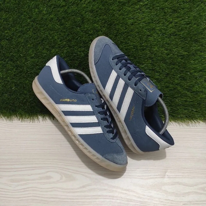 Adidas Casual Sneakers Pria white blue photo 1