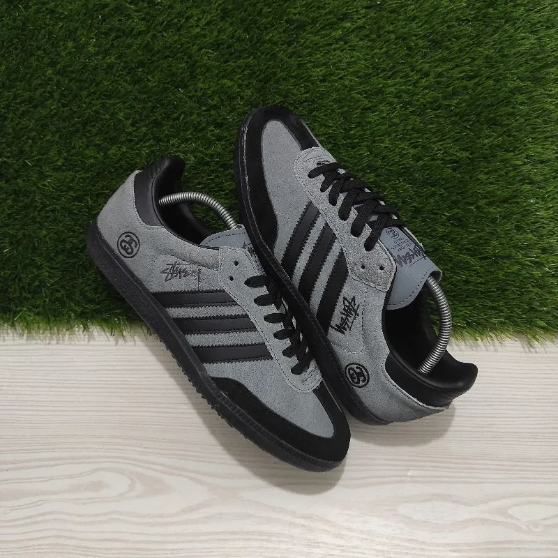 Adidas Casual Sneakers Pria black gray photo 1