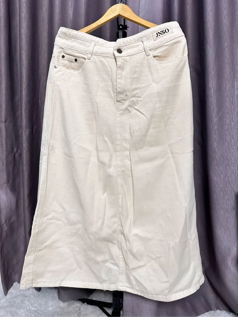 Jiniso Casual Skirt Wanita khaki photo 1