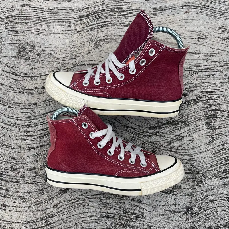 Converse Emo Casual Sneakers Wanita white red photo 1