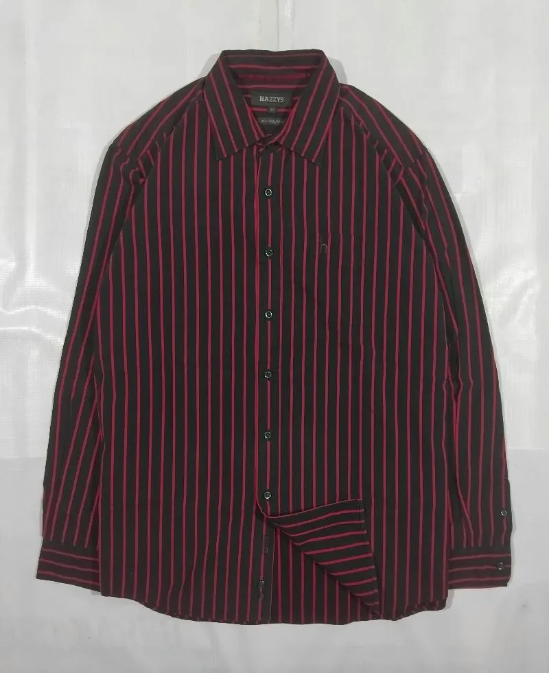 Hazzys Casual Sweatshirt Pria red black photo 1