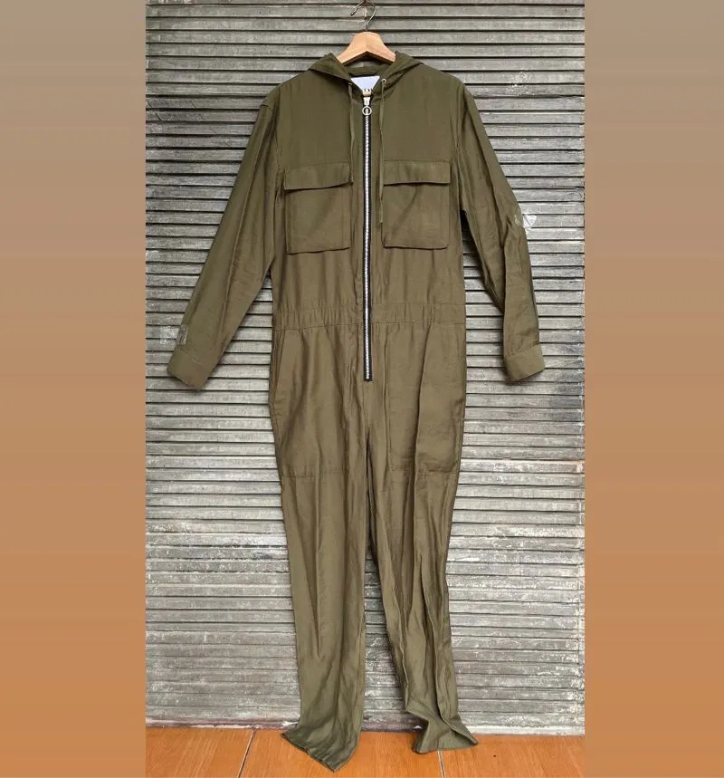 ZARA Streetwear Hoody Pria green photo 1