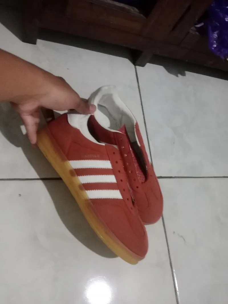 Adidas Casual Sneakers Pria white red photo 1