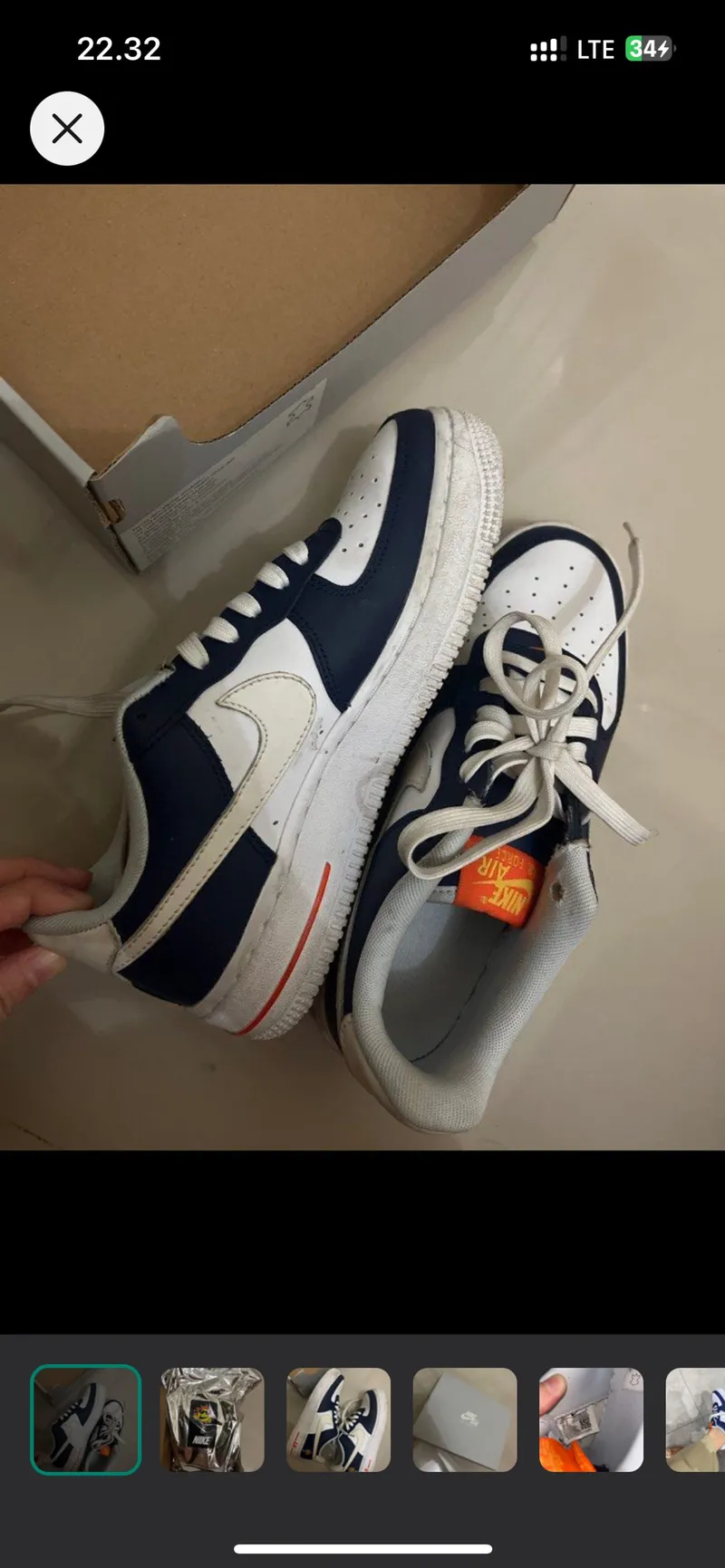Nike Sportswear Sneakers Wanita white blue photo 1