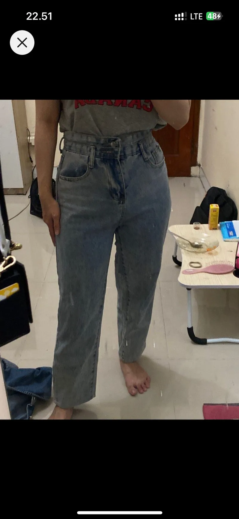 Casual Boyfriend jeans Wanita blue photo 1