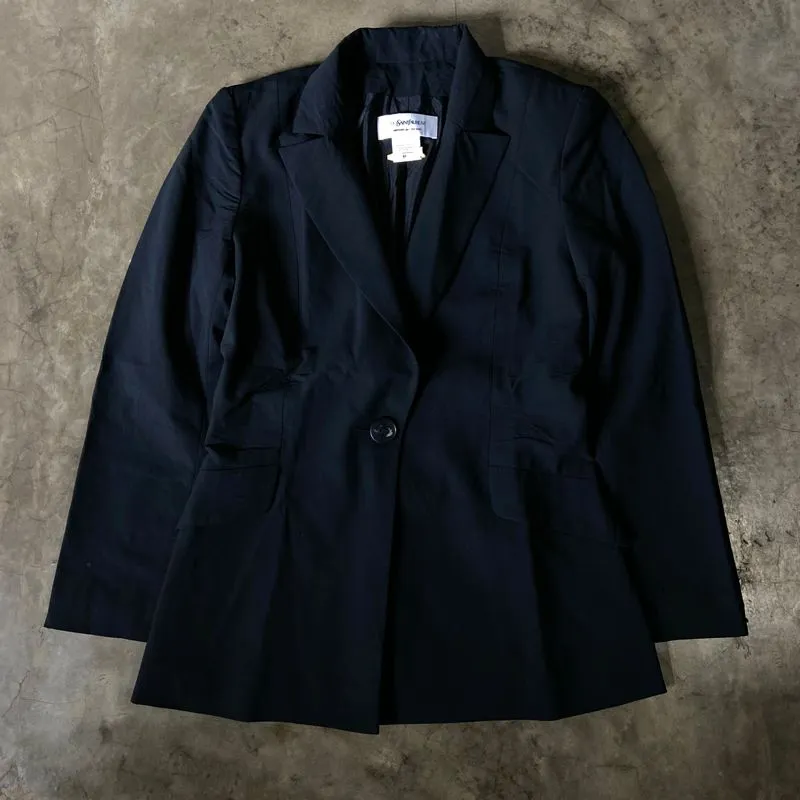 Yves Saint Laurent YSL Vintage Streetwear Blazer Wanita black photo 1