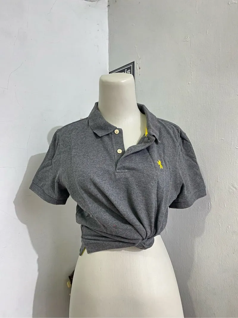 Y2K Casual Shirt Wanita gray photo 1