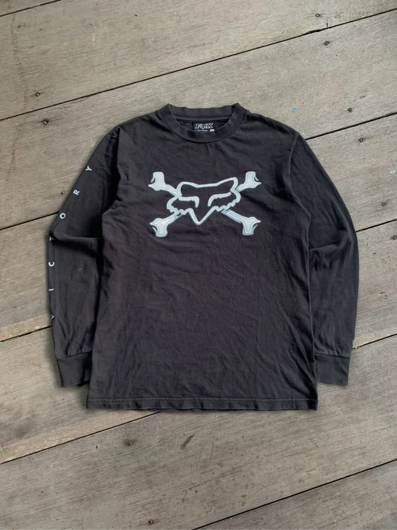 Fox Racing Streetwear Casual T-shirt Pria black photo 1