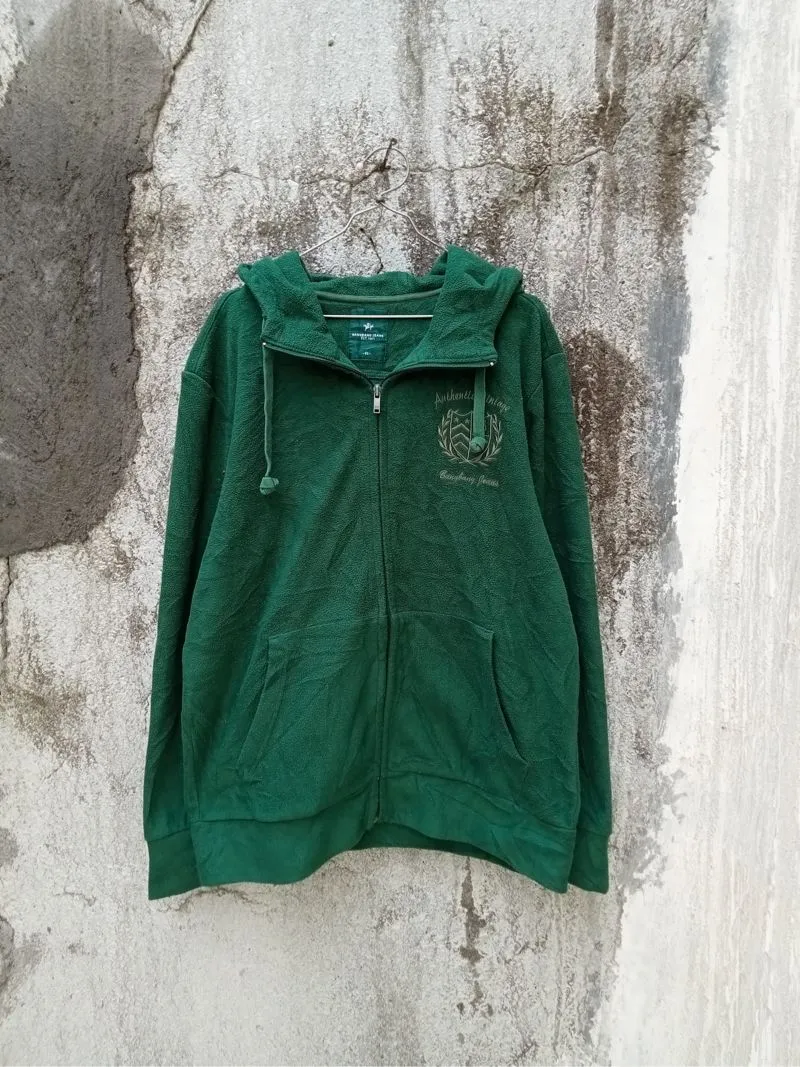 Bang Bang Jeans Streetwear Casual Hoody Pria green photo 1