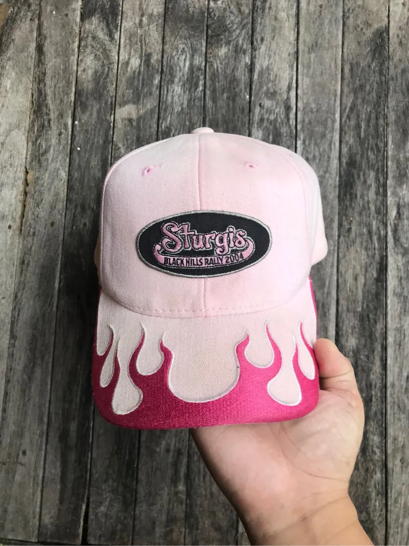 Y2K Goth Hat Wanita pink photo 1