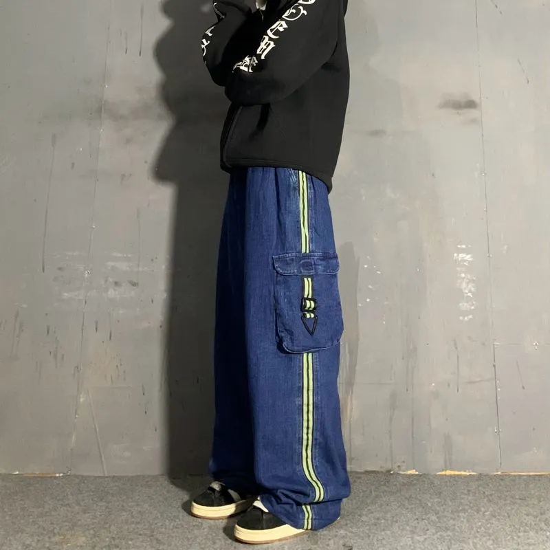Streetwear Skater Jeans Pria blue photo 1