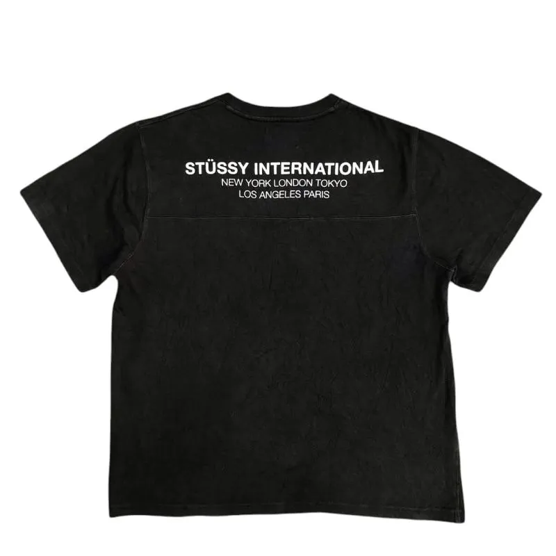 Stussy Streetwear Y2K T-shirt Pria black photo 1