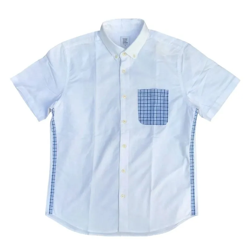 Streetwear Y2K Casual shirt Pria white photo 1