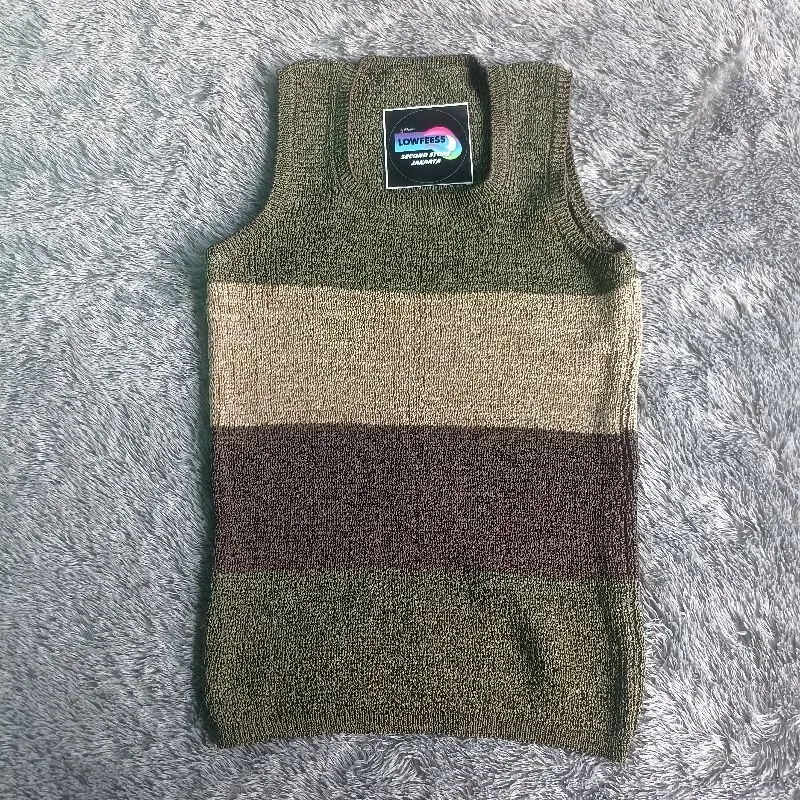 Lolita Casual Vest Wanita multicolor green photo 1